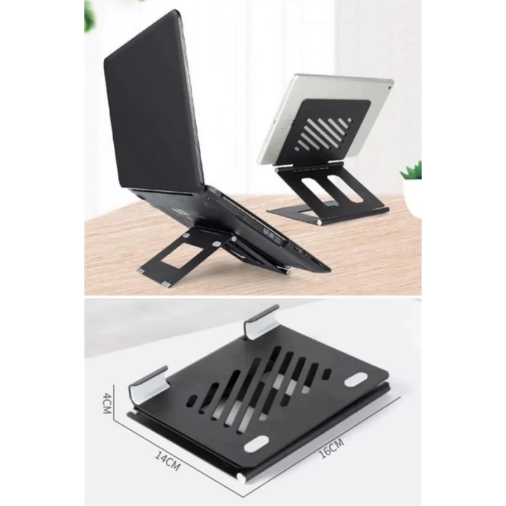 BFS   Ayarlanabilir Metal Dizüstü Destek Tabanı Katlanabilir Taşınabilir Laptop Sehpası Standı
