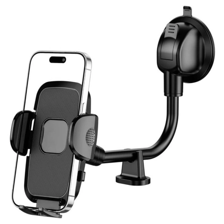BFS  Ayarlanabilir Vakum Kilitli Cam Ve Torpidoya Takılabilen Telefon Tutucu