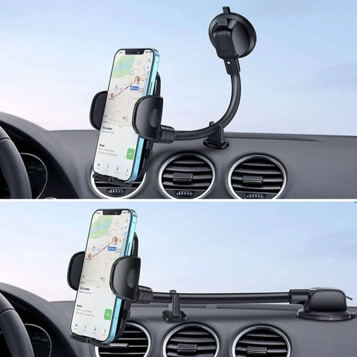 BFS  Ayarlanabilir Vakum Kilitli Cam Ve Torpidoya Takılabilen Telefon Tutucu
