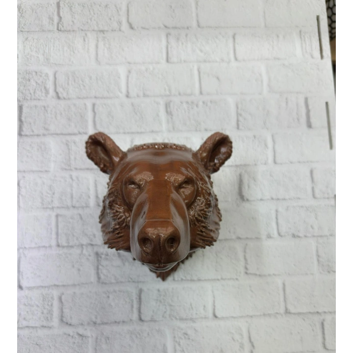 BFS Ayı Başı Duvar Dekoru Modern Asılabilir Heykel 25x19 cm