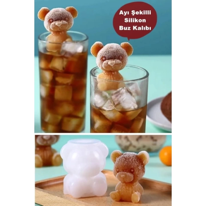 BFS Ayı Şekilli Silikon Buz Kalıbı