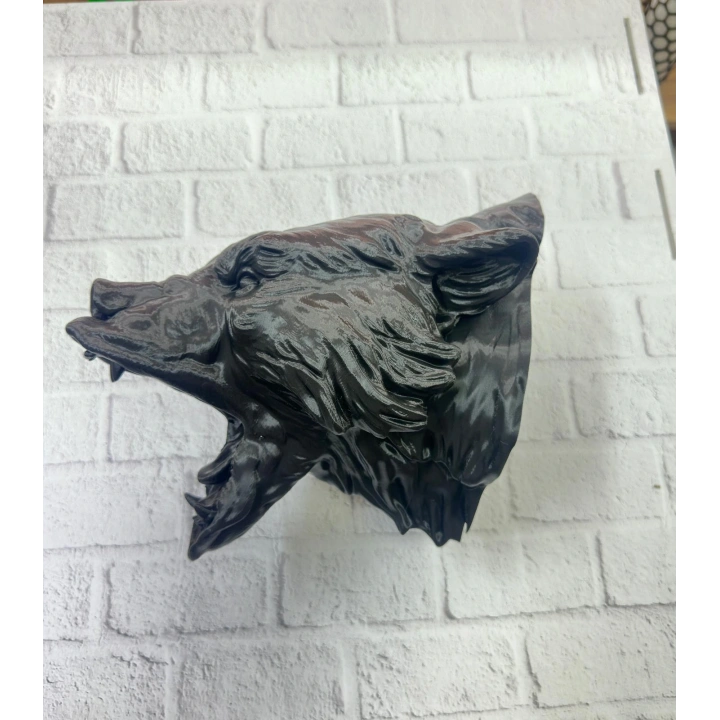 BFS Ayı Tasarım Siyah 3D Duvar Heykeli