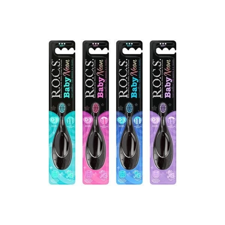 BFS    .Baby Neon Ekstra Soft Diş Fırçası 0-3 Yaş