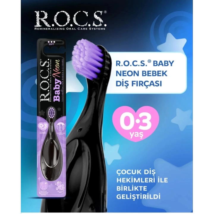 BFS    .Baby Neon Ekstra Soft Diş Fırçası 0-3 Yaş