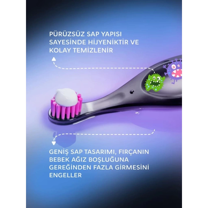 BFS    .Baby Neon Ekstra Soft Diş Fırçası 0-3 Yaş