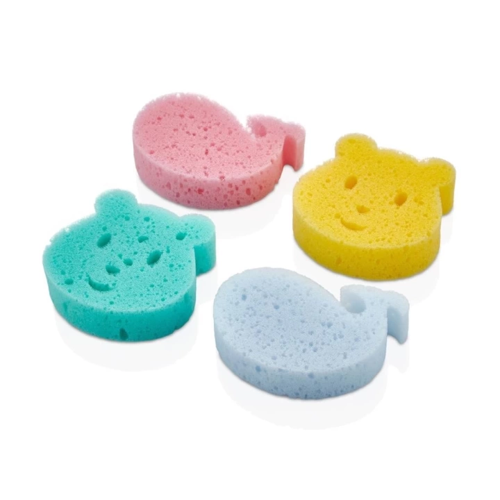 BFS  BabyJem 4lü Bebek Banyo Süngeri 618