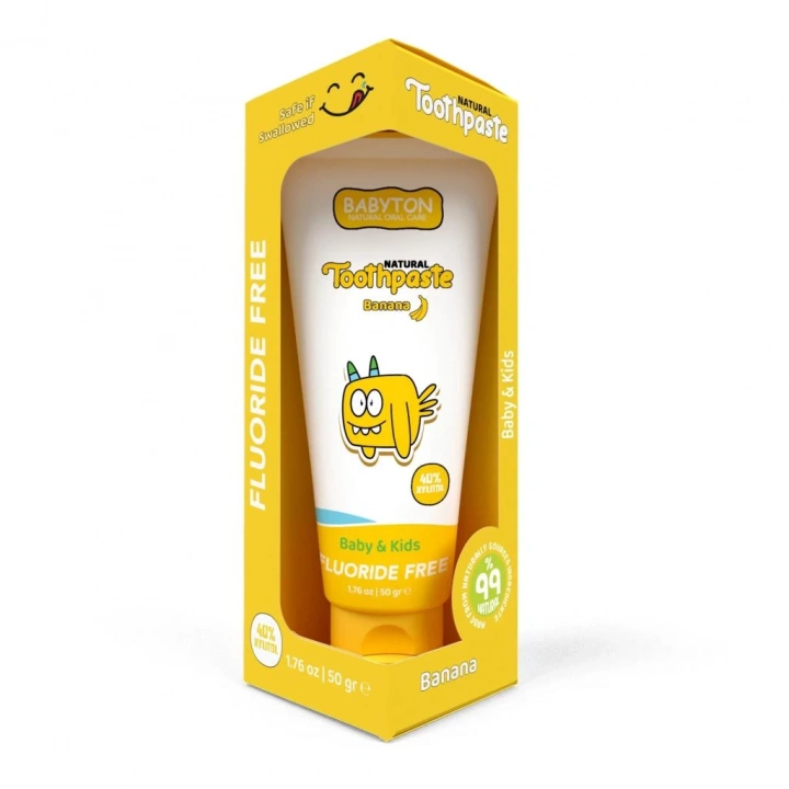 BFS   Babyton Organik Doğal Muz Aromalı Diş Macunu 50 Gr