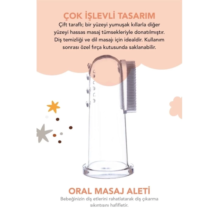 BFS   Babyton Silikon İkili Parmak Fırça