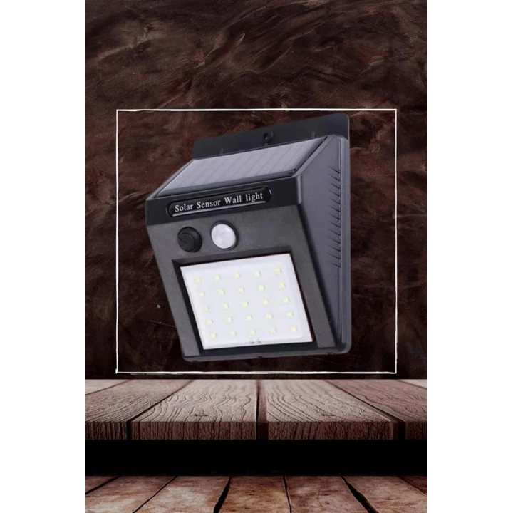 BFS Bahçe Aydınlatma Sensörlü Güneş Enerjili Duvar Lambası 40 Led Işık
