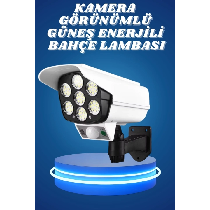 BFS Bahçe Aydınlatması Hareket Sensörlü Led Aydınlatma Kamera Görünümlü