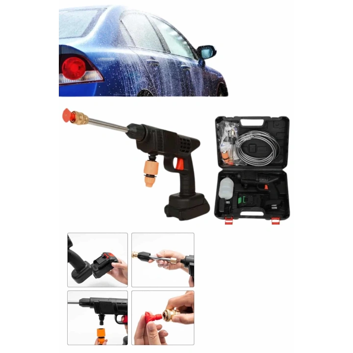 BFS Bahçe Sulama Tabancası Makinesi Yüksek Basınçlı Akülü Yıkama Makinesi