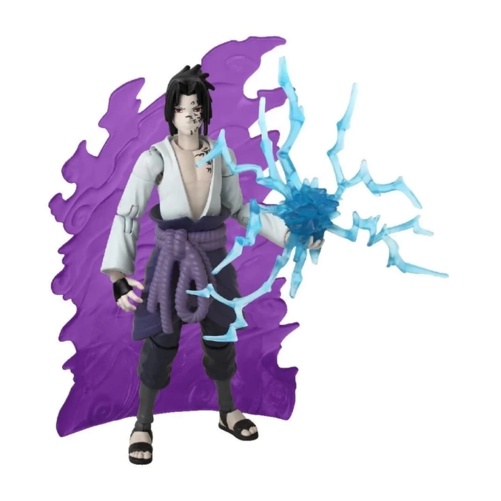BFS   Bandai Anime Heroes Naruto Sasuke Uchiha Figür ve Aksesuar Seti 16 cm
