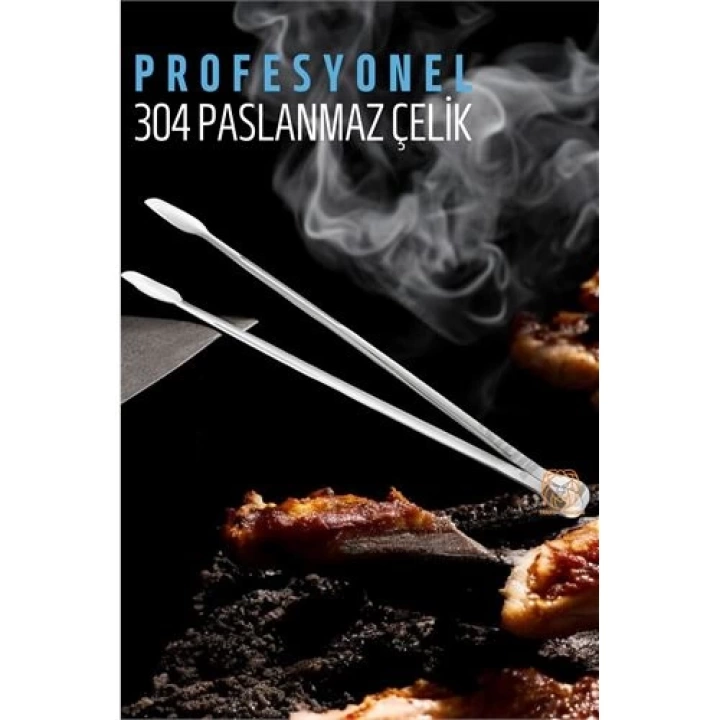 BFS  Barbekü Mangal Maşası Kömür Köz Maşası 304 Paslanmaz Çelik