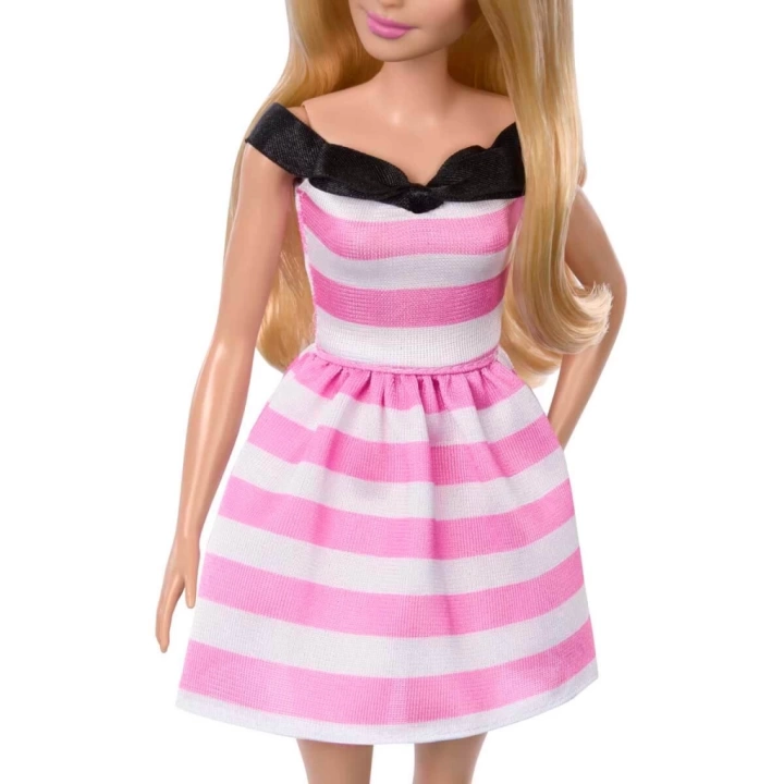 BFS   Barbie 65.Yıl Özel Pembe Elbiseli Bebek