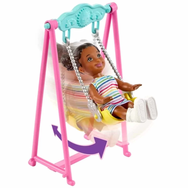 BFS   Barbie Bebek Bakıcısı Skipper Oyun Evi Seti HHB67