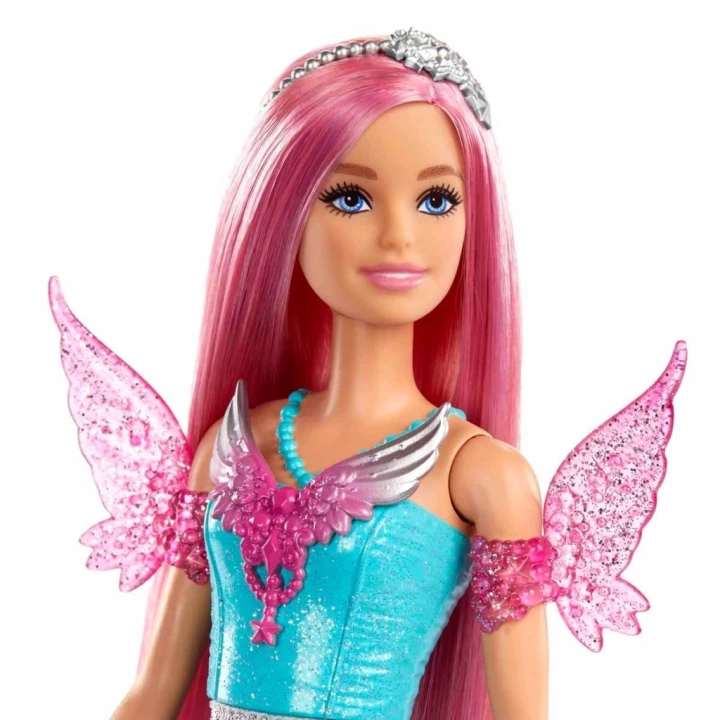 BFS   Barbie Sihirli Dokunuş Peri Masalı Elbiseli Bebek HLC31