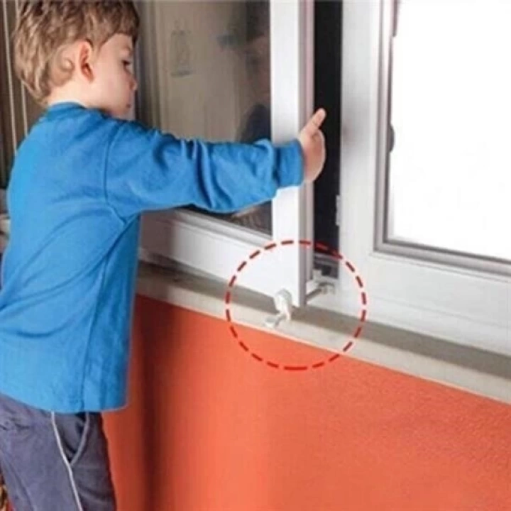 BFS  Bebek Çocuk Evcil Hayvan Güvenlik Ayarlanabilir Koruyucu Pencere Havalandırma Kilidi