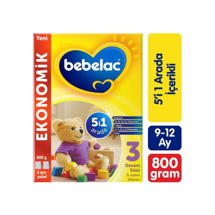 BFS   Bebelac Bebek Devam Sütü No3 800 Gr