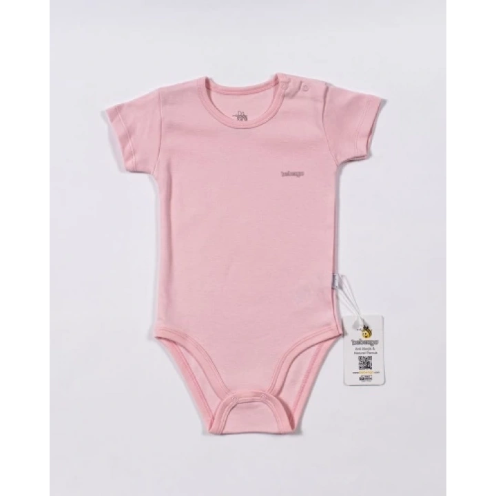 BFS   Bebengo BU4025 Basic Kısa Kol Body Pembe
