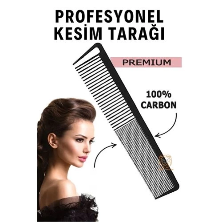 BFS Berber Kuaför Saç Kesim Tarağı Karbon Nano Absolute Professional