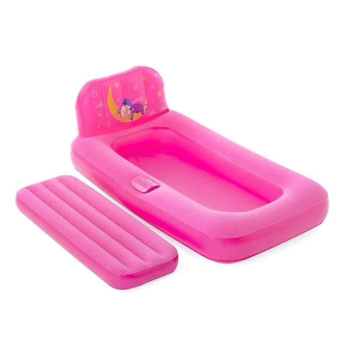 BFS   Bestway Fisher Price Pembe Çocuk Yatağı