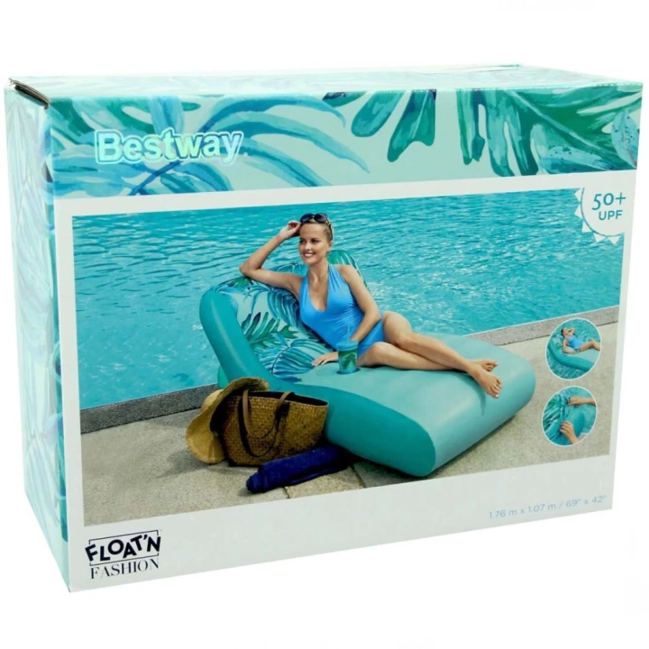 BFS   Bestway Lüks Şişme Şezlong Koltuk 176 x 107 cm