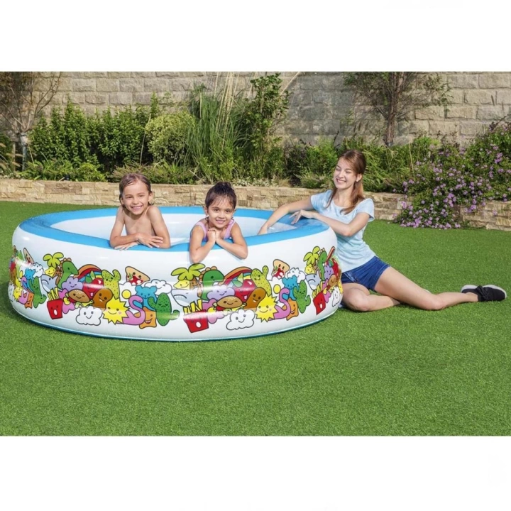 BFS   Bestway Şişme Jumbo Desenli Havuz 51122