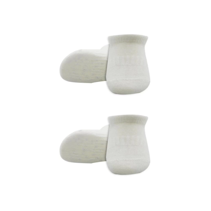 BFS  Bistyle 2Li Sneakers Kaymaz Basic Penye Çorap BS20103 Ekru Ekru