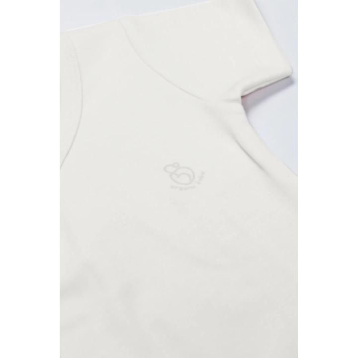 BFS Bistyle Organik Natural Basic Style Kruvaze Yarım Kol Body BS17101 Ekru