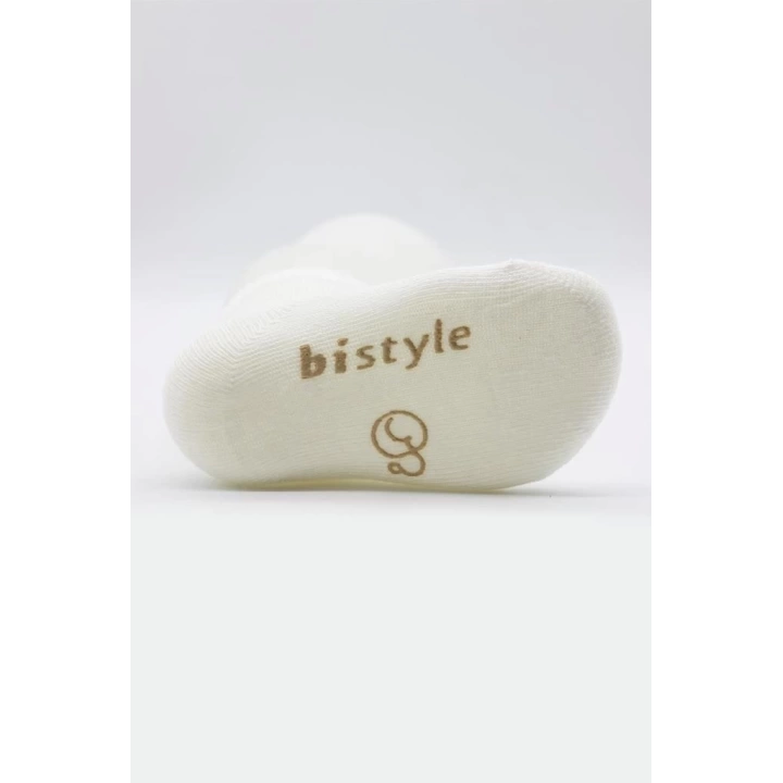 BFS   Bistyle Puanlı Kaymaz Penye Soket Çorap 3Lü BS10108 Bej