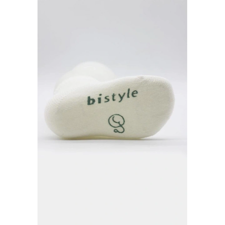 BFS   Bistyle Puanlı Kaymaz Penye Soket Çorap 3Lü BS10108 Nil