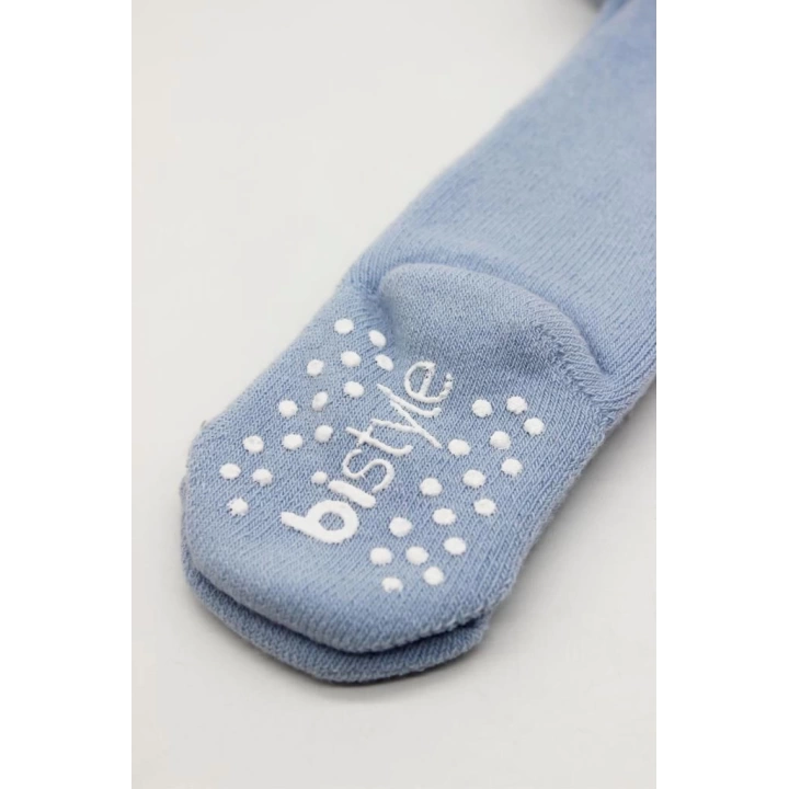 BFS  Bistyle Tekli Kaymaz Basic Külotlu Çorap BS50501B Mavi