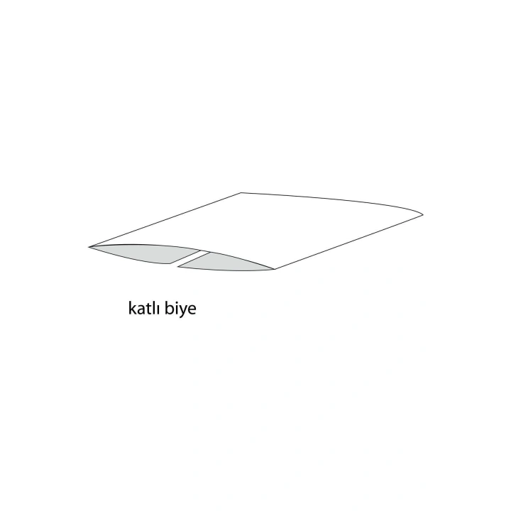 BFS Biye Simli Katlı 301 2 cm 25 Metre %50 Simli % 50 Polyester