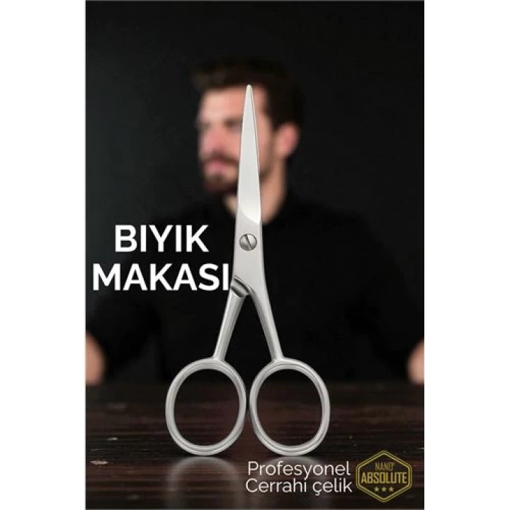 BFS  Bıyık Makası -Bıyık Düzeltme Makası Profesyonel Cerrahi Çelik