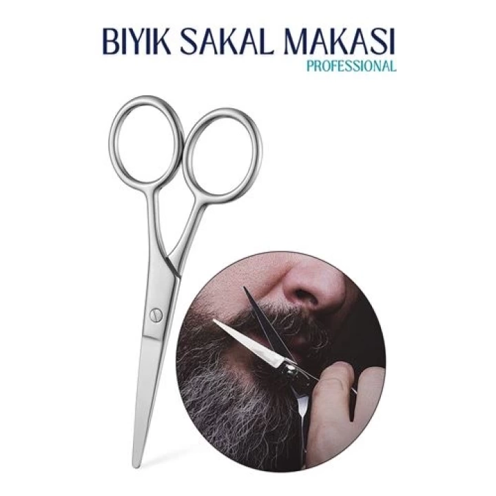 BFS  Bıyık Sakal Düzeltme Makası 12 cm Biagio Bianchi Design