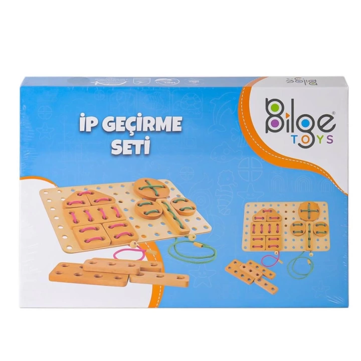 BFS   BLG-111 Ahşap İp Geçirme Oyun Seti