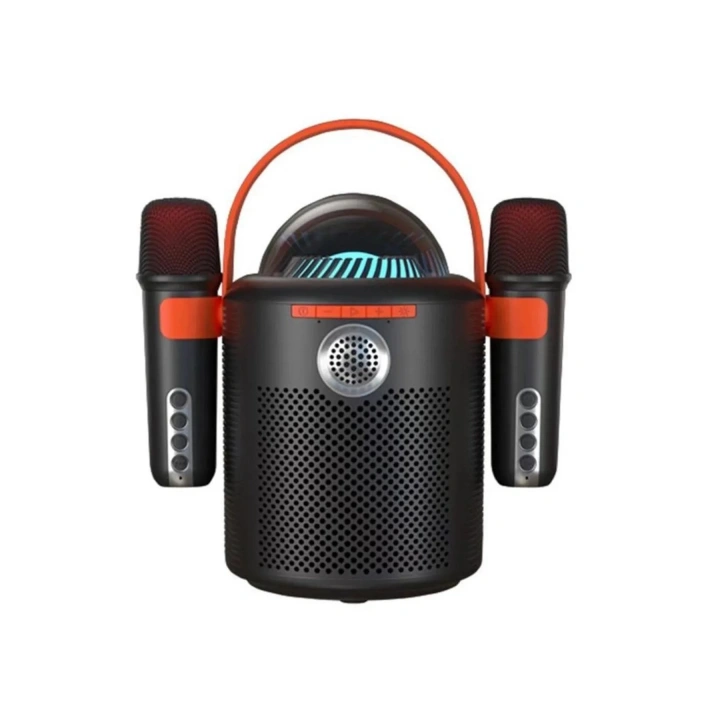 BFS Bluetooth Aile Parti Seti Kablosuz Çift Mikrofon 6 Ses Degıstırme Siyah
