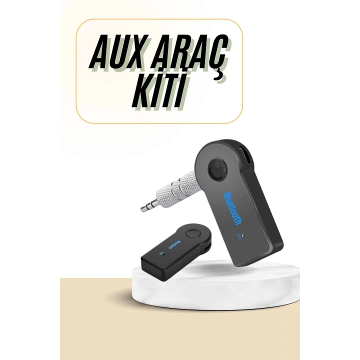 BFS Bluetooth Araç Kiti Aux Çıkışlı  Telefon Müzik Alıcı Tüm Cihazlara Uyumlu