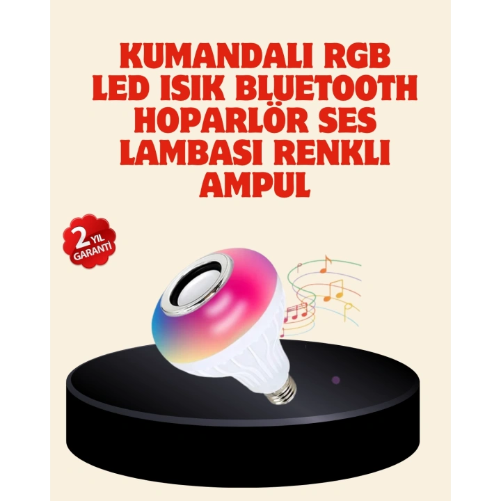 BFS Bluetooth Bağlantılı RGB LED Ampul – Şık ve Fonksiyonel