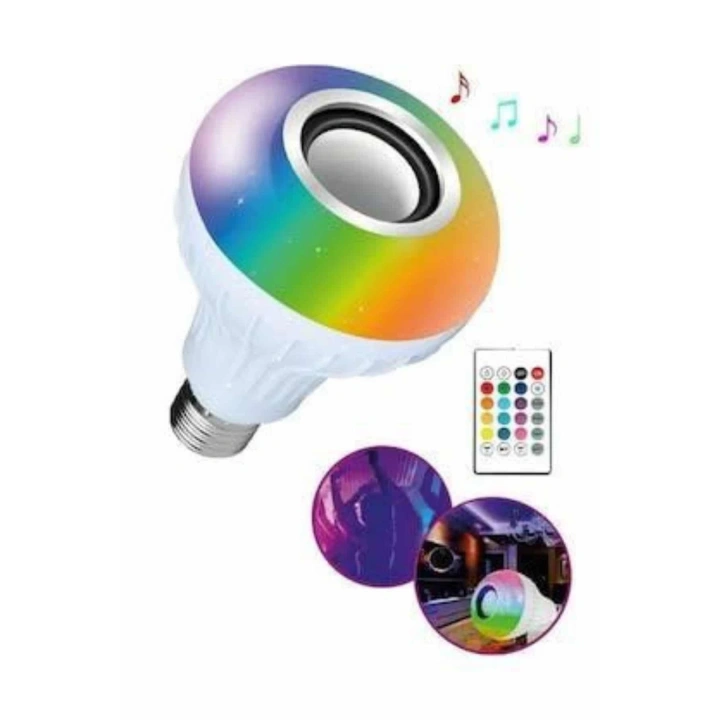 BFS Bluetooth Hoparlör Akıllı Rgb Led Işık Renk Değiştirme Ses Bombası Ampül Görünümlü
