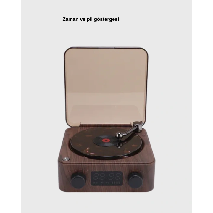 BFS Bluetooth Hoparlörlü Gece Lambası Dijital Saat ve Ambiyans Işığı Çok Amaçlı