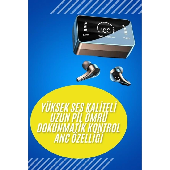 BFS Bluetooth Kulaklık Anc Özelliği Powerbank Özelliği Aynalı Dijital Göstergeli