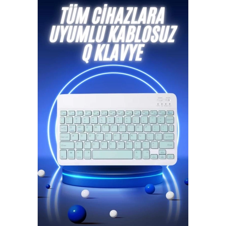 BFS Bluetooth Şarj Edilebilir Mini Q Klavye Kablosuz Taşınabilir