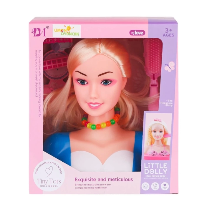 BFS  BM3319-1B Little Dolly Model Bebek Yüzü - Limon Oyuncak