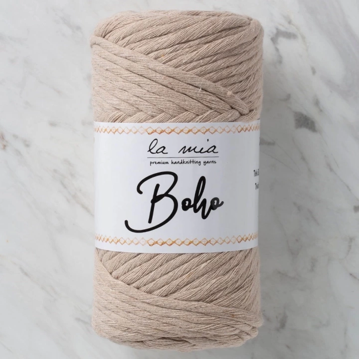 BFS  Boho Açık Bej Büküm Makrome İpi - L049 - 33984