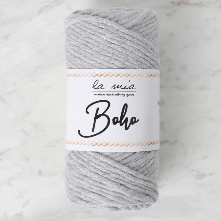 BFS  Boho Açık Gri Büküm Makrome İpi - L044 - 34210