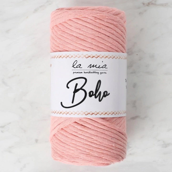 BFS  Boho Açık Somon Büküm Makrome İpi - L018 - 34212