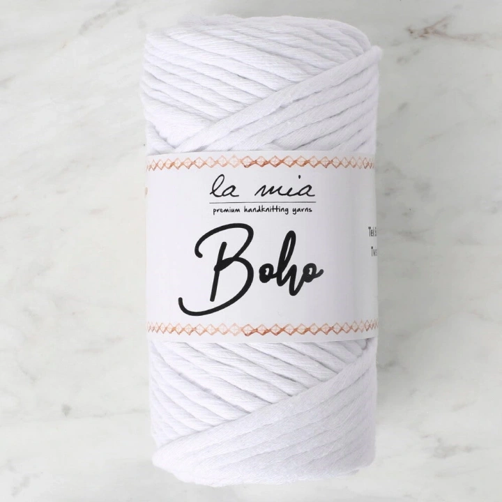 BFS  Boho Beyaz Büküm Makrome İpi - L001 - 33994