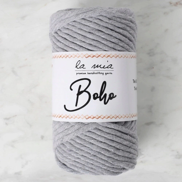 BFS  Boho Gri Büküm Makrome İpi - L031 - 33986