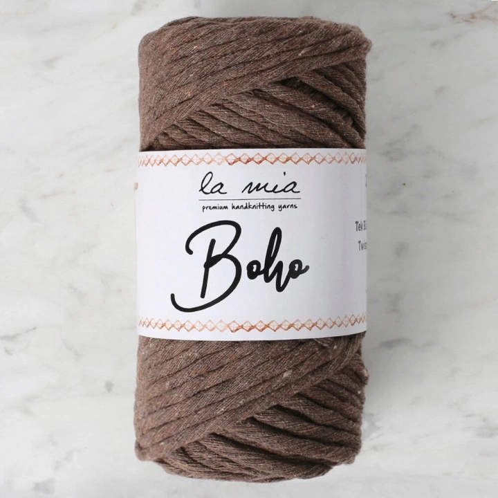 BFS  Boho Koyu Kahve Büküm Makrome İpi - L158 - 33996